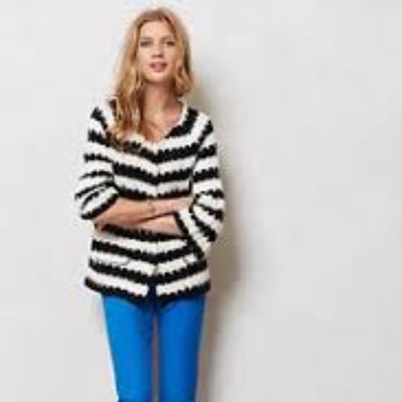 Anthropologie Black and White HWR/HRW Sweater - Picture 1 of 6